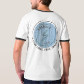 Afbeelding aanpassen | Mannen-basisringer T-shirt (Achterkant)