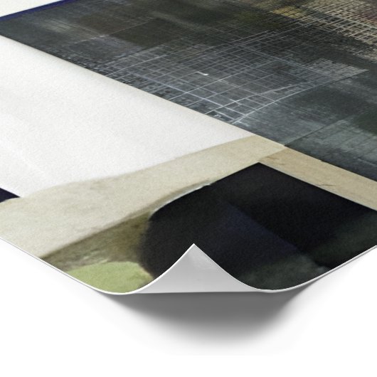 Afbeelding Abstracte collage Poster (Hoek)