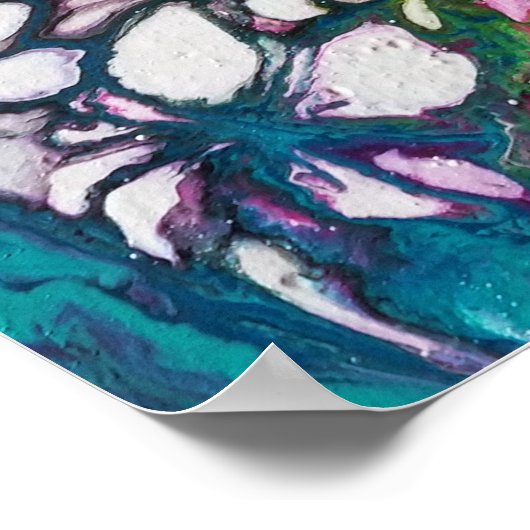 Afbeelding - Abstracte kunst voor wanddecoratie Poster (Hoek)