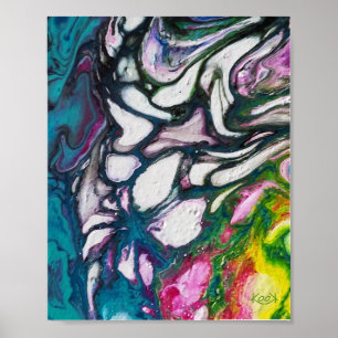Afbeelding - Abstracte kunst voor wanddecoratie Poster
