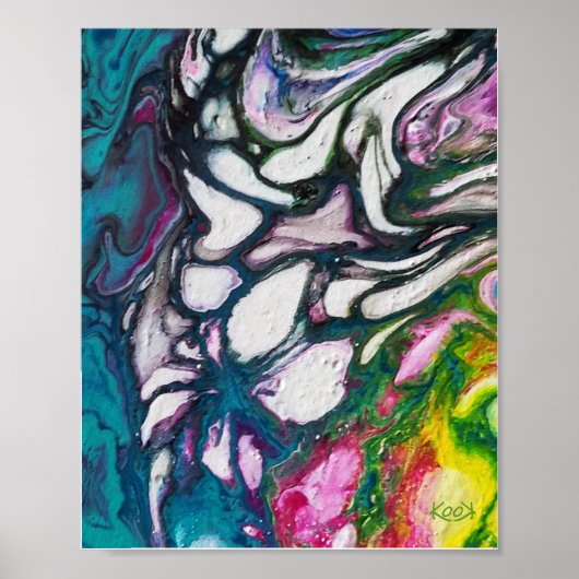 Afbeelding - Abstracte kunst voor wanddecoratie Poster (Voorkant)