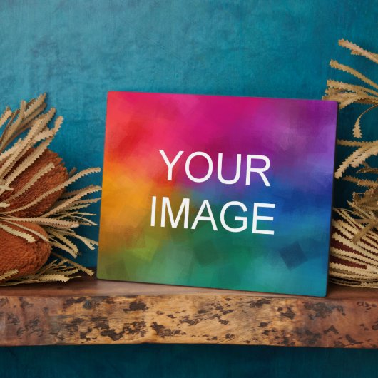 Afbeelding Afbeelding Foto Logo Sjabloon Horizonta Fotoplaat (Zijkant)