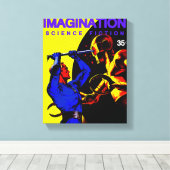 AFBEELDING: Afdrukken van science-fiction Canvas (Insitu (Houten vloer))