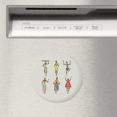 Afbeelding Afrikaanse Women Magnet (Insitu (Vaatwasser))