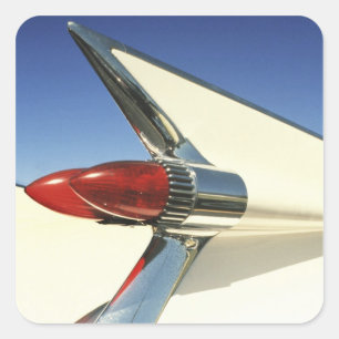 Afbeelding: Afsluiten van vinnen en achterlicht in Vierkante Sticker