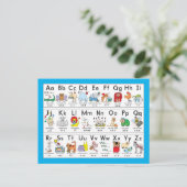 Afbeelding Alfabet Animals Briefkaart (Staand voorkant)