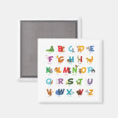 Afbeelding Alfabet Animals Magneet (Voorkant / Achterkant)