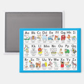 Afbeelding Alfabet Animals Magneet (Voorkant / Achterkant)