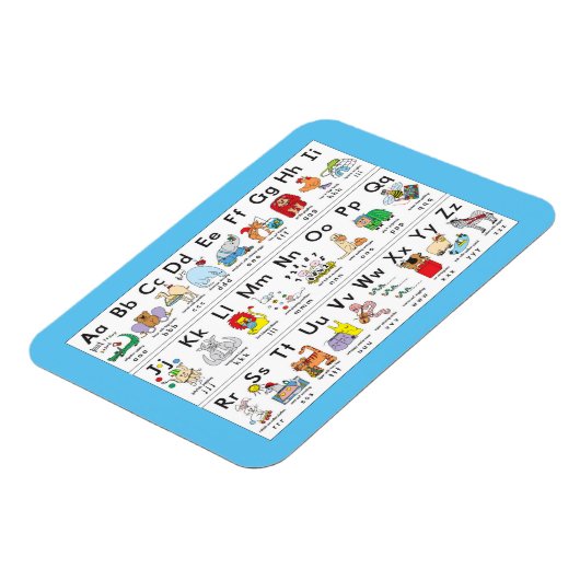 Afbeelding Alfabet Animals Magneet (Linkerzijde)