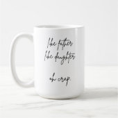 Afbeelding als vader als dochter | Familiefoto Koffiemok (Links)