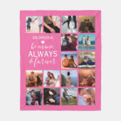 Afbeelding altijd roze en altijd kleuren fleece deken (Voorkant)