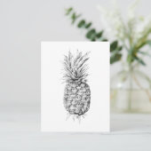 Afbeelding ananas briefkaart (Staand voorkant)