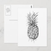 Afbeelding ananas briefkaart (Voorkant / Achterkant)