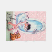  Afbeelding Ballerina Fleece Throw Deken (Voorkant (Horizontaal))