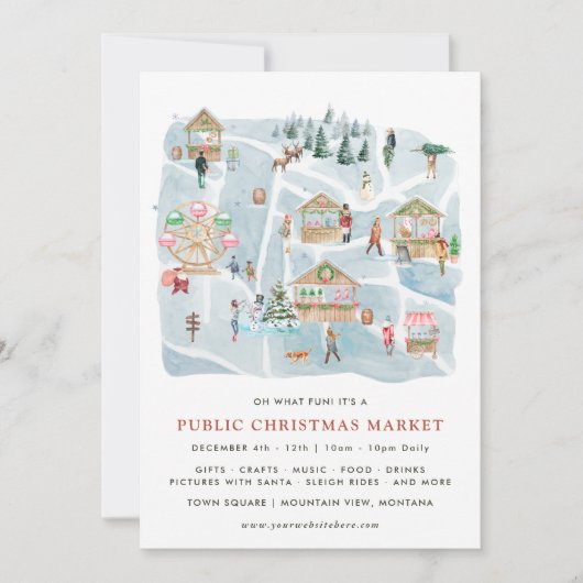 Afbeelding | Bekendmaking kerstmarkt Kaart (Voorkant)