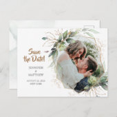 Afbeelding Bewaar de datum Bruiloft Briefkaart (Voorkant / Achterkant)