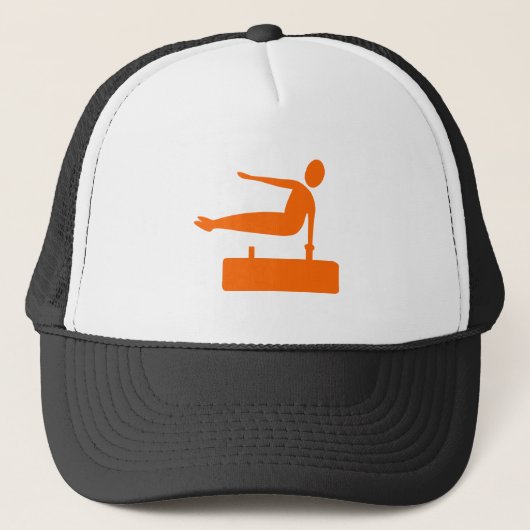 Afbeelding bij vasteland - Oranje Trucker Pet (Voorkant)