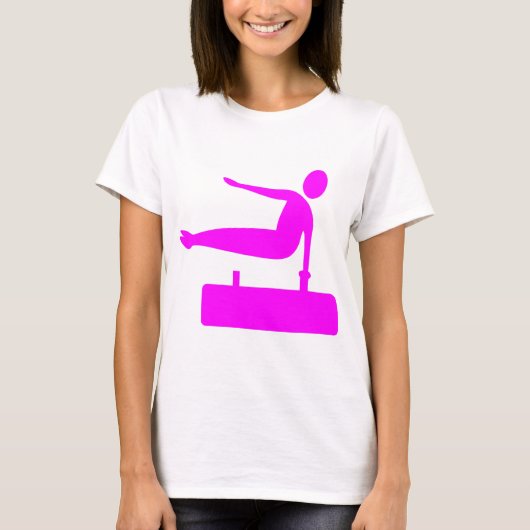 Afbeelding bij vault - Magenta T-shirt (Voorkant)