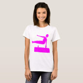 Afbeelding bij vault - Magenta T-shirt (Voorkant volledig)