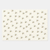 Afbeelding bijen Geel Zwart Insect Dier Inpakpapier Vel (Voorkant)
