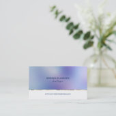 Afbeelding Blauw en paars schimmelglas Visitekaartje (Staand voorkant)