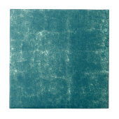 afbeelding Blauwgroen groen patroon Tegeltje (Voorkant)