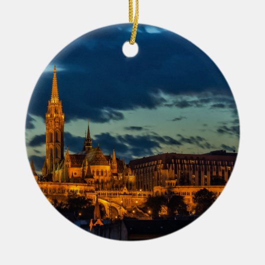Afbeelding Boedapest Keramisch Ornament (Voorkant)
