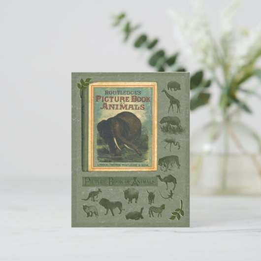 Afbeelding Boek van het Briefkaart Dieren (Staand voorkant)