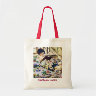 Afbeelding Boeken in de winter door Jessie Willcox Tote Bag