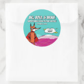 Afbeelding Book Summit 2025 Sticker met Fox in Kaa (Tas)