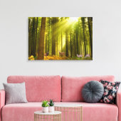 Afbeelding bos en deer voor omwikkeld-canvas Canva Canvas Afdruk (Insitu (Woonkamer))