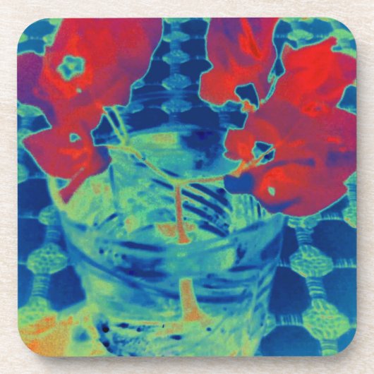 afbeelding bougainville drankjes onderzetter (Voorkant)