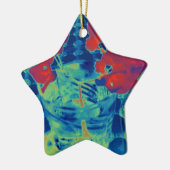 afbeelding bougainville keramisch ornament (Links)