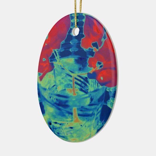 afbeelding bougainville keramisch ornament (Links)