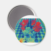 afbeelding bougainville magneet (Voorkant / Achterkant)