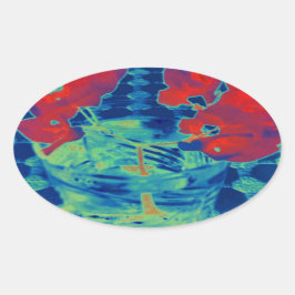 afbeelding bougainville ovale sticker