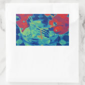 afbeelding bougainville rechthoekige sticker (Tas)