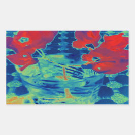 afbeelding bougainville rechthoekige sticker