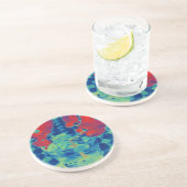 afbeelding bougainville zandsteen onderzetter (Zijkant)