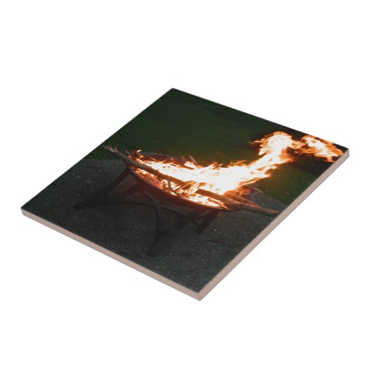 Afbeelding brandblusvuur tegeltje (Zijkant)