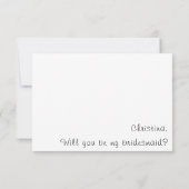 Afbeelding bruiloft bruidsmeisje voorstel (Achterkant)