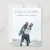 Afbeelding bruiloft Save the date magneten, vertic Magnetische Uitnodiging (Voorkant)