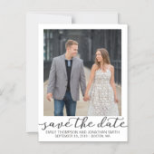 Afbeelding bruiloft Save the Date Magnets Witte ra Magnetische Uitnodiging (Voorkant)