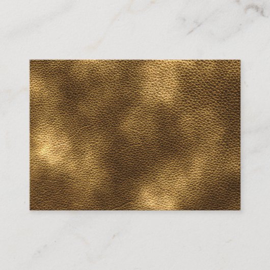 Afbeelding bruin leder. visitekaartje (Voorkant)