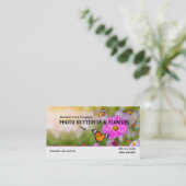 Afbeelding Butterfly Garden Flowers Visitekaartje (Staand voorkant)
