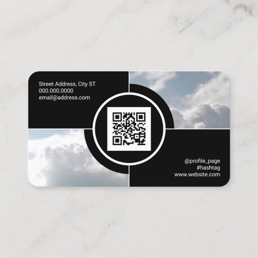 Afbeelding cameralens splitsen visitekaartje (Achterkant)