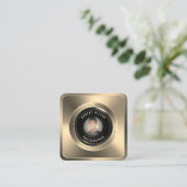 Afbeelding cameralensportret vierkante visitekaartje (Staand voorkant)