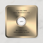 Afbeelding cameralensportret vierkante visitekaartje (Achterkant)