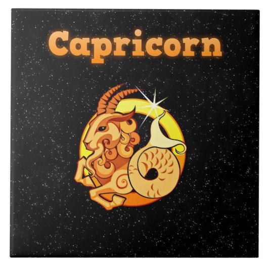 Afbeelding capricorn tegeltje (Voorkant)