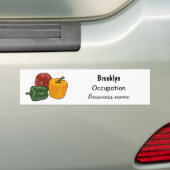 Afbeelding Capsicum cartoon Bumpersticker (Op auto)